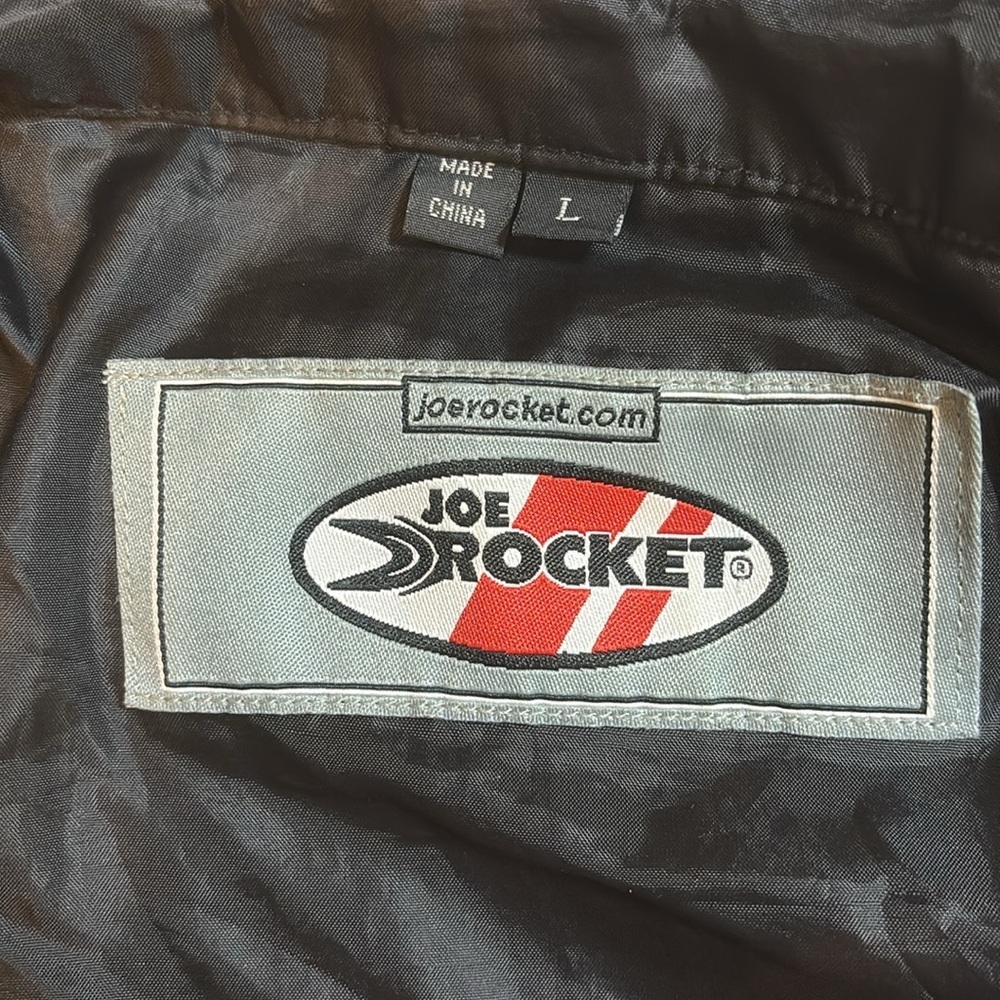Joe Rocket Outer Shell Motorcycle Jacket Large Polyester/Nylon-Double Zipper - Picture 8 of 9
